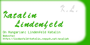 katalin lindenfeld business card